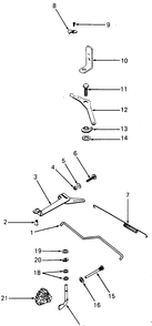 Governor Diagram and Parts List for 1811 1812-756300-799999-146782100-146784100-147660100-147670100-147720100-148660100-148670100-149660100-149670100 Cub Cadet Lawn Tractor